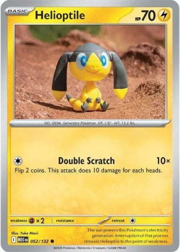 Helioptile - 052/132 ME01: Mega Evolution 052/132 (Near Mint)