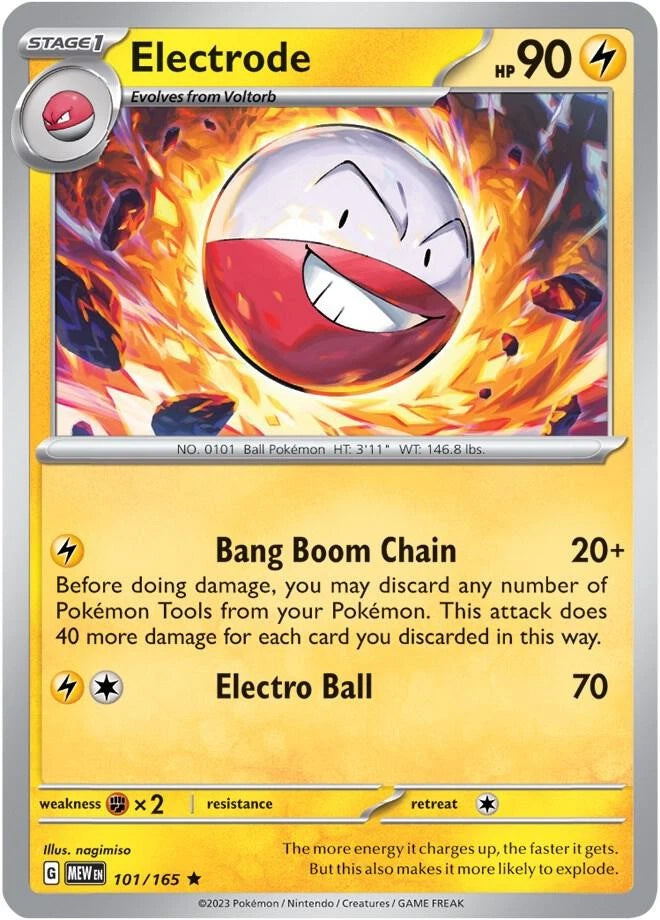 Electrode Rare SV: Scarlet & Violet 151 101/165 NM