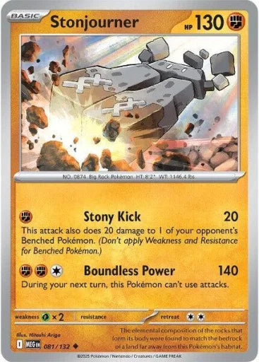Stonjourner ME01: Mega Evolution 081/132 (Near Mint Reverse Holofoil)