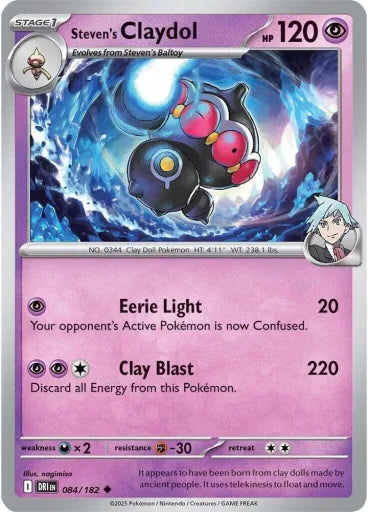 Steven's Claydol SV10: Destined Rivals 084/182 (Near Mint)