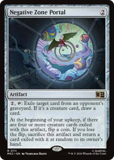 Negative Zone Portal (Surge Foil) Commander: Marvel Super Heroes 111 (Near Mint Foil)