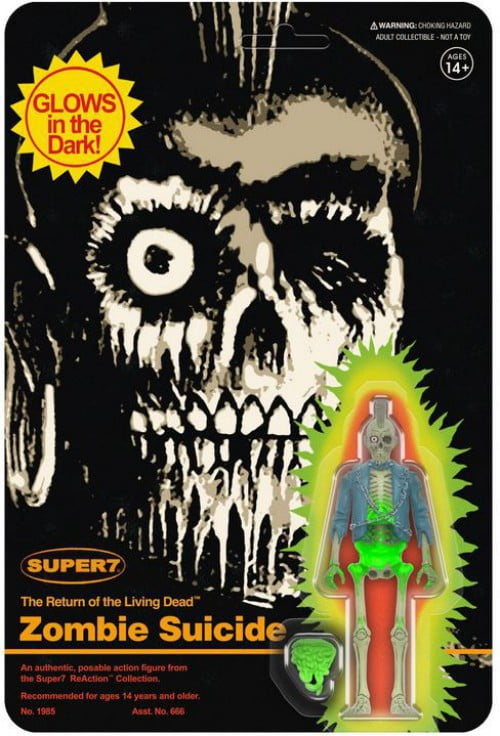 Zombie Suicide Monster Glow Wave 5 The Return of the Living Dead Super7 Reaction Figure