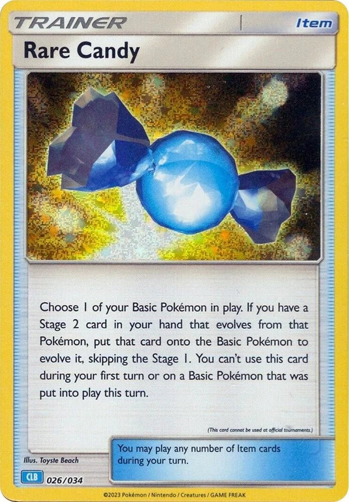 Rare Candy (CLB) Classic Collection Trading Card Game Classic 026/034 NM