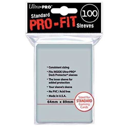 PRO-Fit Deck Protector Sleeves, Clear (100ct) - Ultra PRO