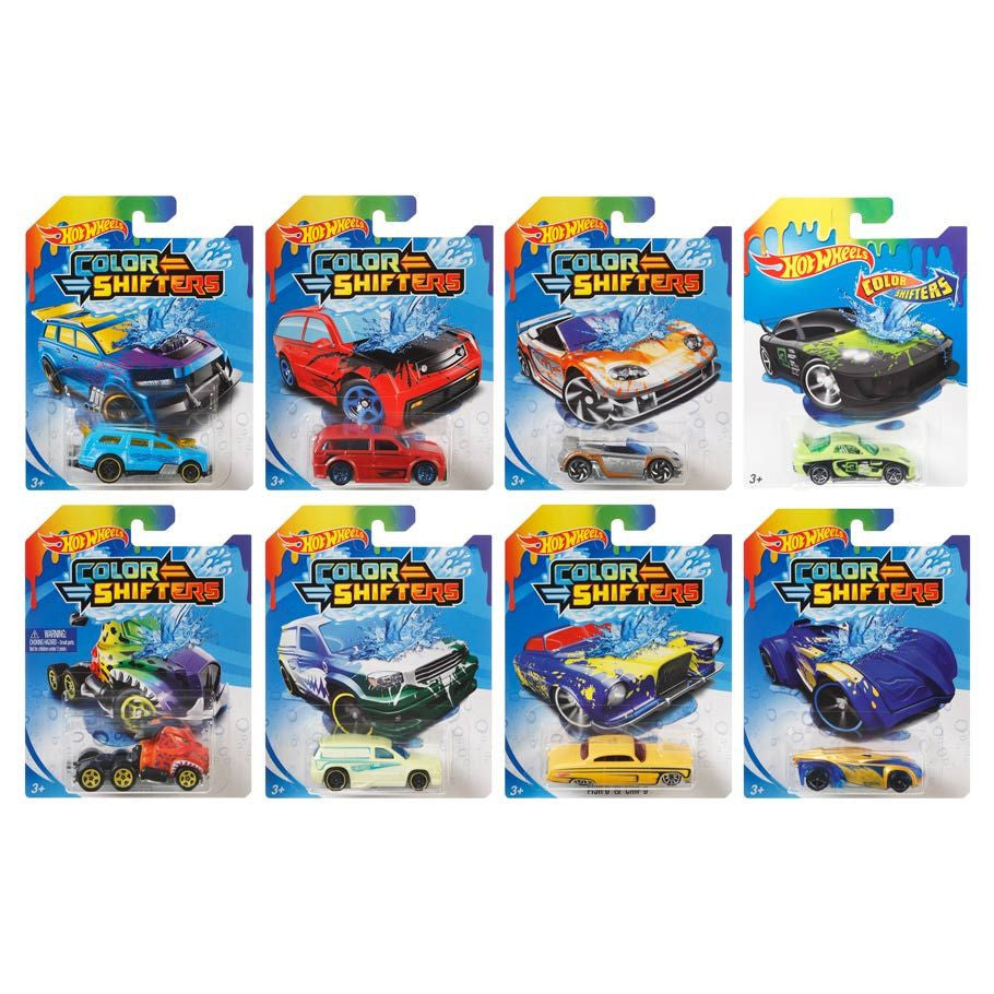 Color Shifters Vehicle Assortment, Case of 10 (Styles May Vary) - Hot Wheels