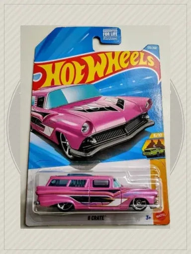 2026 Hot Wheels 8 CRATE #133 Wagons - Metalflake Pink