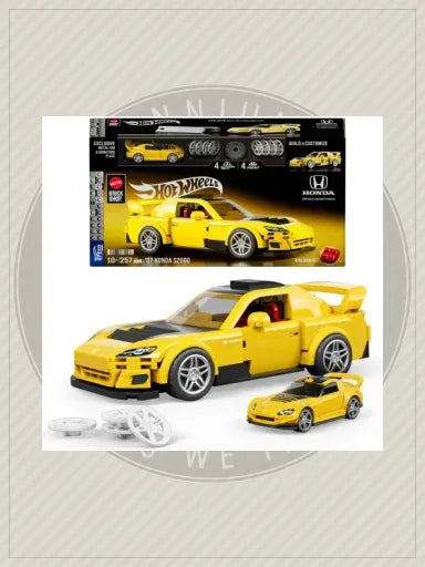 Brick Shop Hot Wheels '07 Honda S2000 Building Kit (257 Pieces) - Mattel