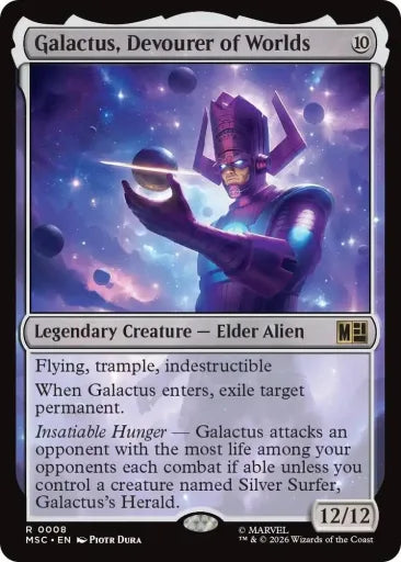 Galactus, Devourer of Worlds (Surge Foil) Commander: Marvel Super Heroes 8 (Near Mint Foil)