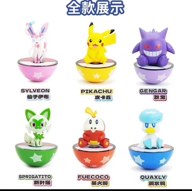Pokemon Wobble Tumbler Mini Figure Collectible Tabletop Toy